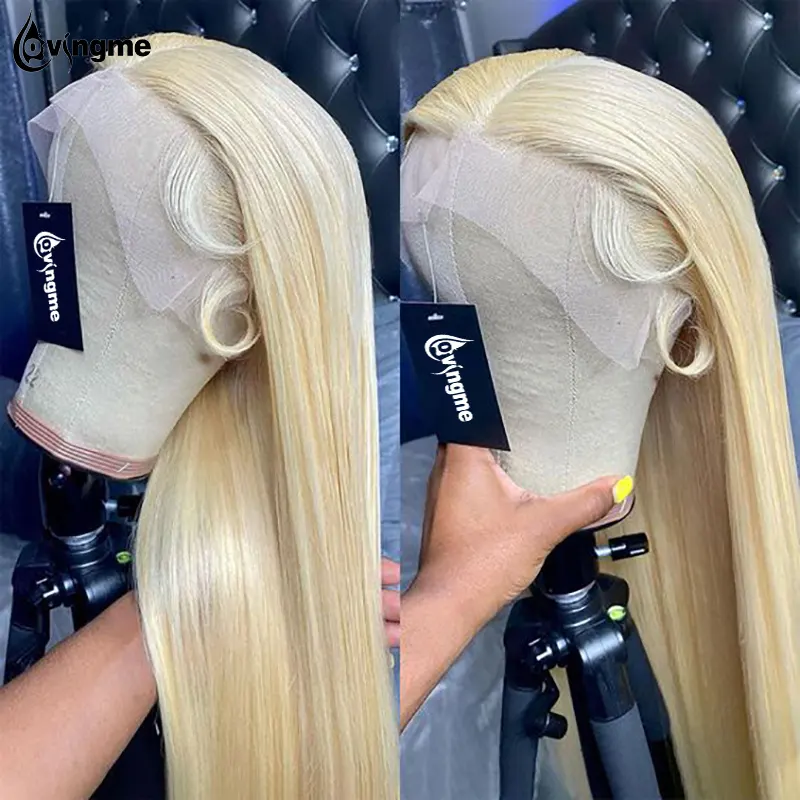 XBL US Warehouse Long Blonde Lace Wigs Full 13x4 HD Lace Front Wigs Colored 613 Blonde Virgin Human Hair Wigs Wholesale Vendor