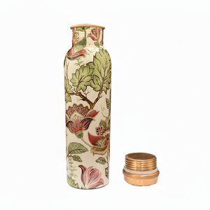 Botella de agua ecológica de cobre con varios colores exportada desde India Ayurvedic Drinkware - Product Image 1