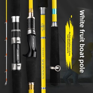 Caña de Pescar para <span class=keywords><strong>Barco</strong></span>, de Carbono, Acción Rápida, Media-Ligera, Punta Blanca, Tamaño 40, para Capturar Pargo, <span class=keywords><strong>Barracuda</strong></span>, Marlín, Punta Luminosa - Product Image 2