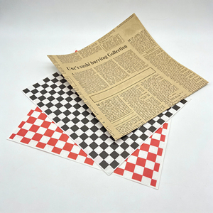 Wholesale Customized Printing Logo Eco Friendly Safe Non Toxic Food Grade Hamburger Bread Take Away <b>Wax</b> Greaseproof <b>Paper</b> - Product Image 2