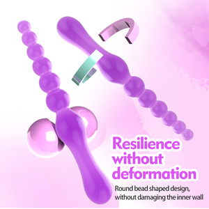 Sex Toys Silicone Bead Silicone <strong>Anal</strong> Plug <strong>Anal</strong> Bead Long Six Pull Beads <strong>Super</strong> Long <strong>Anal</strong> Plug - Product Image 5