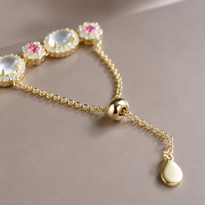 Pulsera de Turmalina Natural y Jade Blanco de Estilo Juvenil para Mujer, Regalo para Chicas - Product Image 4