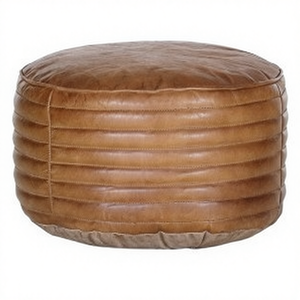 Taburete Otomano Moderno Tapizado en Cuero, Asiento Acolchado Suave y Cómodo, Mueble para Sala de Estar, Dormitorio y Hogar Elegante - Product Image 2