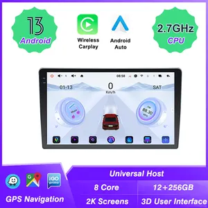 Android 13 UIS 7870 12 + 256GB 3D guida dinamica in tempo reale navigatore GPS per auto 9/10 pollici Radio Stereo Audio universale host