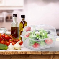 Boîte alimentaire transparente à charnière BOPS pour emporter, emballage de fruits, boîte à fraises, contenants à gâteaux en plastique