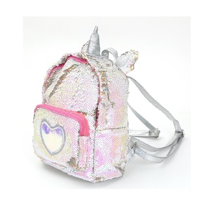 Peluche <span class=keywords><strong>Licorne</strong></span> Réversible <span class=keywords><strong>Paillettes</strong></span> Préscolaire Sac À Dos Enfants Sac D'école pour la Maternelle Filles Fille Cadeaux - Product Image 4