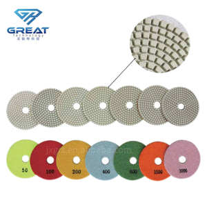 Dischi Abrasivi Rotanti Diamantati da 100mm per Lucidatura e Levigatura di Pietra Ingegnerizzata - Product Image 5