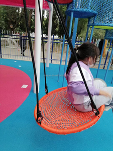 Factory Directly Outdoor Nest Round <strong>Swing</strong> Easy Install Flying Saucer Web <strong>Circle</strong> <strong>Swing</strong> with Adjustable Ropes for Garden or Home - Product Image 3