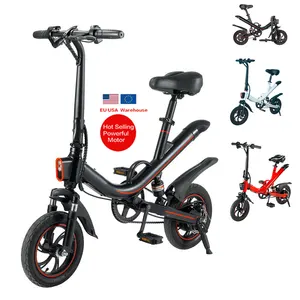 OEM electric city bike 250W 300W 12'' 14" 16" 12 14 16 inch electric mini bike Folding city ebike foldable battery cycle bicycle