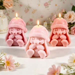 Creative Bear Family Scented <b>Candle</b> <b>Mold</b> DIY Cartoon Hatted Rabbit Plaster Doll <b>Mold</b> Valentine'S Day Gift - Product Image 3