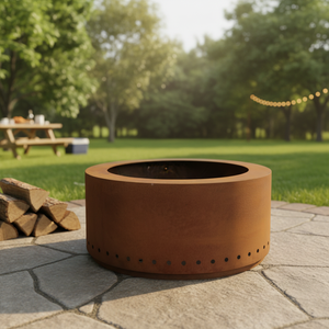 Estufa <span class=keywords><strong>de</strong></span> <span class=keywords><strong>Leña</strong></span> Multifuncional para Exteriores, sin Humo, <span class=keywords><strong>de</strong></span> Acero Corten, Brasero para Exteriores - Product Image 1