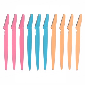 Ensemble d'outils de maquillage pour femmes, tondeuse à poils pour le visage et le corps, sûre pour les sourcils, en plastique, couleurs mélangées, best-seller - Product Image 1