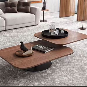 Mesa <span class=keywords><strong>de</strong></span> <span class=keywords><strong>Centro</strong></span> Moderna <span class=keywords><strong>de</strong></span> Diseño Italiano Hecha a Medida en Fábrica China, Superficie <span class=keywords><strong>de</strong></span> Madera, Base <span class=keywords><strong>de</strong></span> Metal, Mesa <span class=keywords><strong>de</strong></span> Café para Sala <span class=keywords><strong>de</strong></span> Estar - Product Image 6