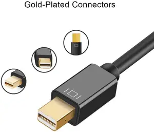 Kabel Adaptor Hdmi Aktif 4K Mini, Layar Adaptor Mini Ke HDMI, Kabel Konverter Video Audio Laki-laki Ke Hdmi Perempuan