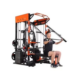 XOYOOU la migliore vendita di attrezzature per il Fitness Multi-funzionale Trainer multifunzione Smith Machine cavo Crossover nero argento