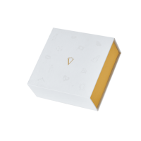 Scatola Regalo Pieghevole con Chiusura Magnetica, Goffratura e Lamina Dorata, Scatole di Lusso in Cartone Rigido per Confezioni Cosmetiche