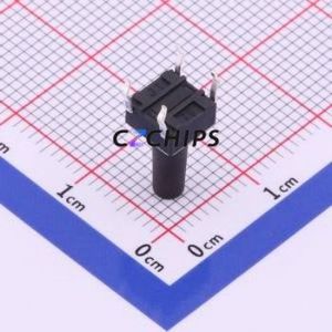 TS-1095-A155B2-D1 Tactile Switch Through hole-4P,6x6mm Switch Single Pole Single Throw Round Button 1.8N Through Hole - Product Image 2