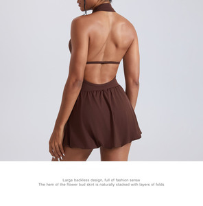 Nouvelle jupe de golf <span class=keywords><strong>et</strong></span> de tennis à col montant de style européen <span class=keywords><strong>et</strong></span> américain, jupe bouffante à séchage rapide, tenue de sport <span class=keywords><strong>et</strong></span> de yoga pour femmes - Product Image 3