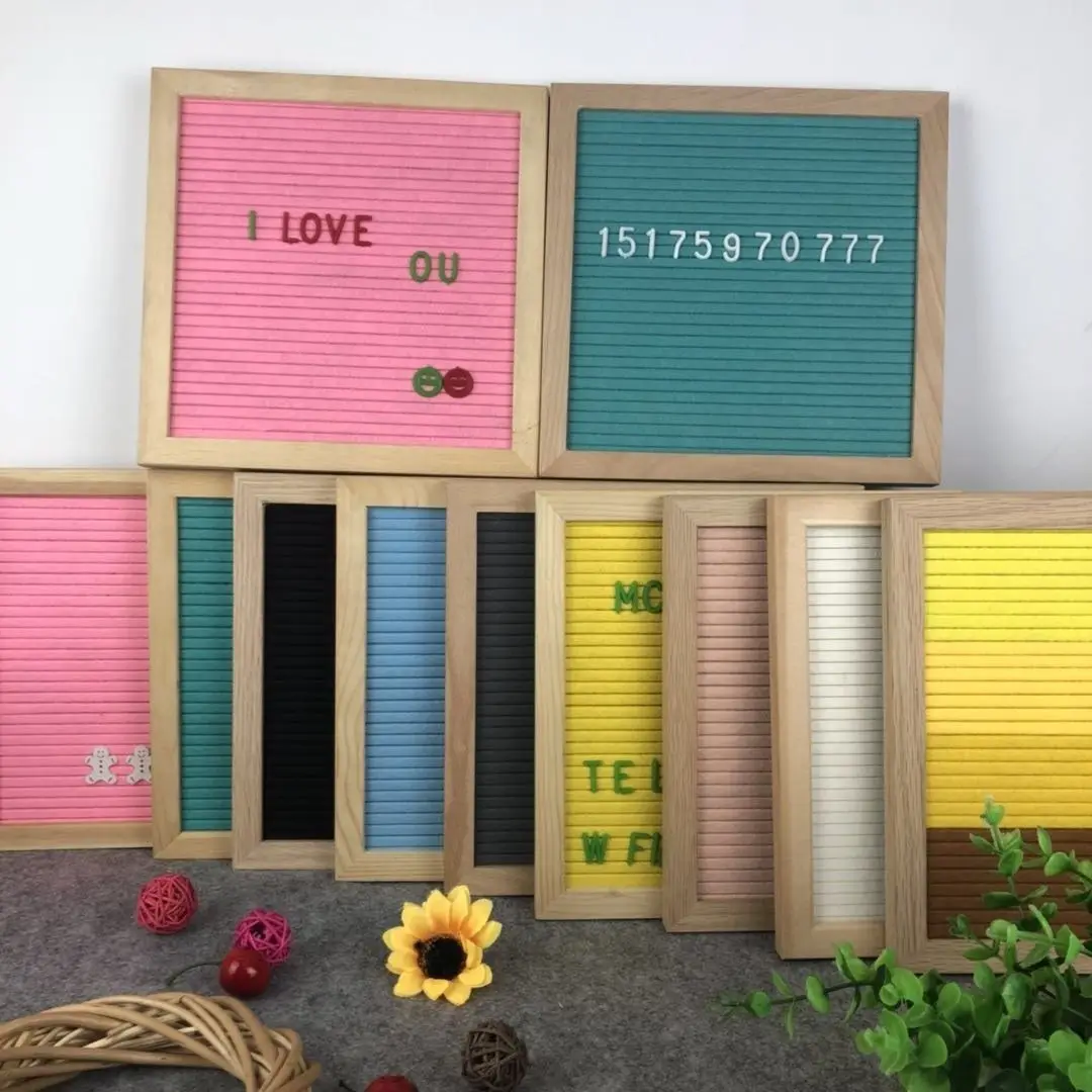 Деревянная доска с буквами Hoye crafts для детских объявлений, модная доска для объявлений для дома, войлочная доска для объявлений с буквами