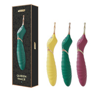 Vibratie-staafje voor vrouwelijke masturbatie, seksspeeltje dat het lichaam doordringt, intens orgasme, dubbele kop vibratie.