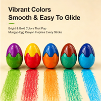 Crayons de cire pour enfants, 12 couleurs, ensemble de crayons de cire soyeux, crayons de cire fondants, pastel LT73256