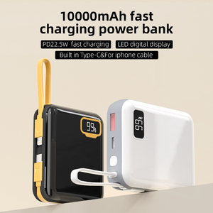 Batería Externa Portátil de 10000mAh con Pantalla Digital, Cable Integrado, Carga Rápida PD de 22.5W - Product Image 1