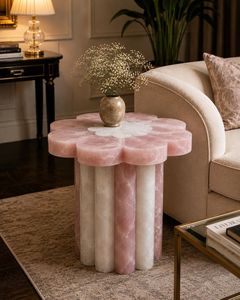 Table d'appoint en résine en gros, table d'appoint moderne faite à la main, meuble décoratif pour salon, chambre, bureau à domicile, hôtel - Product Image 5