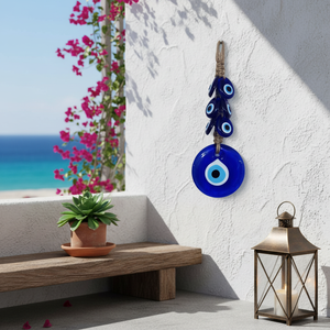 Pequeños adornos de pared de 25x9 cm colgantes de cuentas de plástico y vidrio - Product Image 3