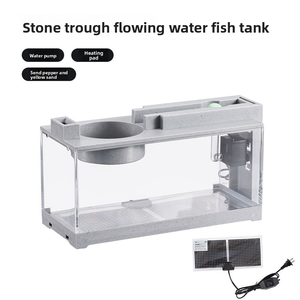 Mini <span class=keywords><strong>Acquario</strong></span> Creativo con Filtro, Ultra Silenzioso, Riscaldato per <span class=keywords><strong>Pesci</strong></span> Tropicali, Decorazione da Scrivania - Product Image 5