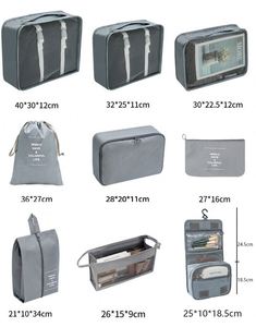 Offre Spéciale : Lot de 9 Cubes de Rangement Grande Capacité pour Voyage – Accessoires de Compression pour Sacs de Voyage et Organisation Extérieure - Product Image 4
