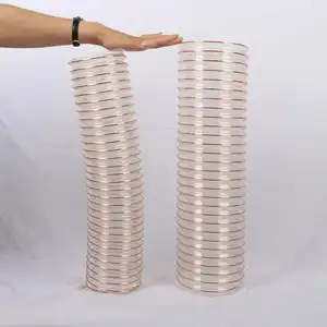 <span class=keywords><strong>Tuyau</strong></span> <span class=keywords><strong>d</strong></span>'aspirateur rétractable résistant à l'usure avec fil <span class=keywords><strong>d</strong></span>'acier plaqué cuivre en spirale, <span class=keywords><strong>tuyau</strong></span> en PU transparent rétractable - Product Image 2