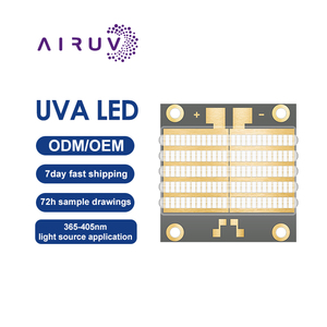 Vente chaude 3535 UVA <span class=keywords><strong>LED</strong></span> 200W 300W Haute efficacité 40%-50% 365nm 385nm 395nm uva <span class=keywords><strong>led</strong></span> puces pour durcissement <span class=keywords><strong>UV</strong></span> - Product Image 1