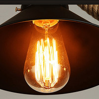 Loteng Retro Gaya Industri Nostalgia, Tiga Kepala Lima Kepala Lampu Bar Restoran Bar Amerika Bar Kafe Internet Kafe Tali Rami