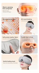Masajeador Ocular Inteligente con 5 Modos de Masaje, <span class=keywords><strong>2</strong></span> Vibraciones, Presión de Aire, Terapia de Calor y Frío, Música BT, Diseño Plegable Portátil, Protección NTC - Product Image 3