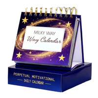 Calendario da Scrivania a Spirale Personalizzato 365 Giorni con Frasi Motivazionali, Nuovo Stile, Carino, in Cartone con Carta Offset e Carta Artistica