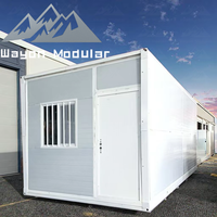 Wayon 20ft Portable Containers Maison Préfabriquée Pliable avec 2 Chambres pour Magasins Bureaux Maison