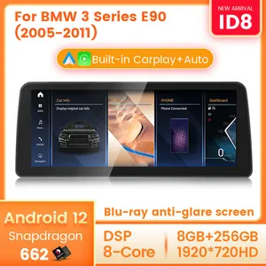 Id8 Snapdragon 662 Android12 Auto Videorecorder Voor Bmw 3 Series E90 E91 E92 2005-2012 Auto Radio 4K Video Carplay