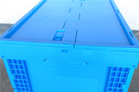 Caisses en plastique pliables, empilables, recyclables, durables, de qualité alimentaire, pour la logistique et le stockage