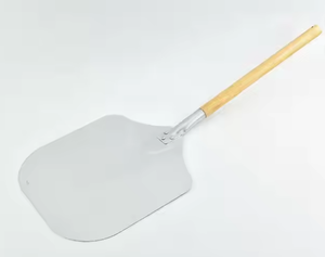 2024 New Multifunctional Square Non Detachable Aluminum <strong>Pizza</strong> Shovel Metal <strong>Pizza</strong> Peel Oven Accessories With Wooden Handle - Product Image 3