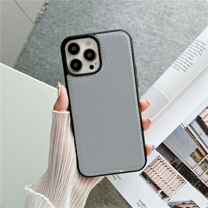 Funda trasera de cuero para teléfono inteligente, protector de lujo de tpu pu para iphone 13 11 12 pro max, <span class=keywords><strong>2021</strong></span> - Product Image 2