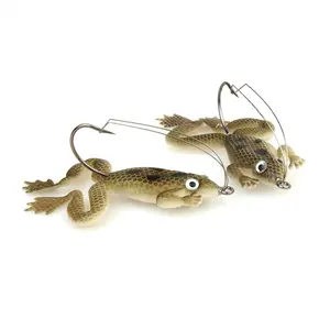 Mouse Rat Fishing Lure 4pcs Artificial Bait Mouse Freshwater Soft Baits for  Bass Snakehead Freshwater Soft Bait Dual Hooks Tackle Accessory