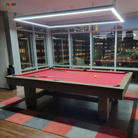 Lampes de billard au design moderne, forme rectangulaire, boîtier en métal, luminaire suspendu pour table de billard