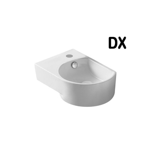 Lavabo de Baño Moderno de Mármol para Montar en la Pared con Lavabo Ovalado Derecho de 40.5x27cm para Lavado de Manos o Uso en Hoteles, Diseño LP92 - Product Image 1