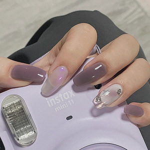 <span class=keywords><strong>Uñas</strong></span> <span class=keywords><strong>postizas</strong></span> profesionales con diamantes de imitación, puntas de <span class=keywords><strong>uñas</strong></span> tipo ataúd, <span class=keywords><strong>uñas</strong></span> <span class=keywords><strong>postizas</strong></span> largas para mujer - Product Image 4