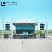 Evento de concierto al aire libre Plataforma de escenario portátil cubierta de aluminio equipo de escenario marco estructura de armadura escenario litedeck