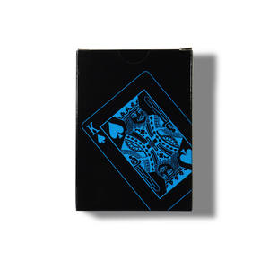 Boîte de cartes à jouer personnalisée en plastique noir pur, étanche, résistante à l'usure et pliable, pour cartes spéciales, 55 cartes par jeu - Product Image 5