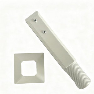 Accessori per Recinzioni Piscina <span class=keywords><strong>in</strong></span> Acciaio Inox 316, Montaggio a Incasso su <span class=keywords><strong>Cemento</strong></span>, Perno per Vetro con Punta Quadrata Lunga - Product Image 6