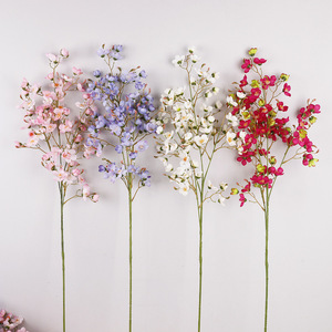 Branches de fleurs de poirier artificielles, 24 pièces, fleurs en soie plastique hautement réalistes pour la décoration de mariage et les accessoires de photographie - Product Image 3