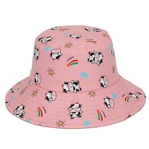 Sombreros de Sol para Niños con Diseño de Vaca de Dibujos Animados, Protección UPF 50+, Sublimación Digital, Casuales, para Playa, Verano y Aire Libre - Product Image 2