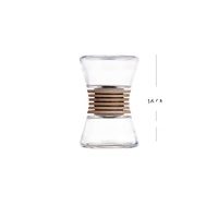 Diffuseur de parfum en verre unique en forme de bouteille, design personnalisé, luxe, sablier, pour la décoration de la maison, avec boîte cadeau noire